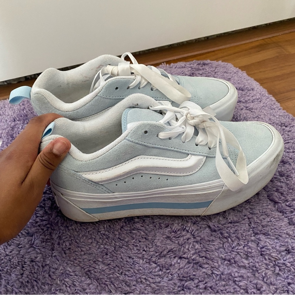 Light Blue and White VANS (OLD SKOOL)